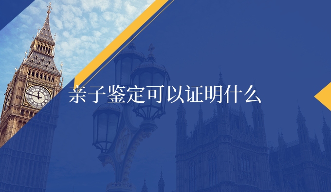 亲子鉴定可以证明什么