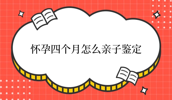 怀孕四个月怎么亲子鉴定