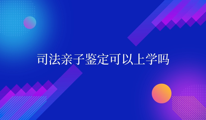 司*亲子鉴定可以上学吗