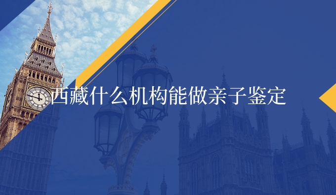 西藏什么机构能做亲子鉴定