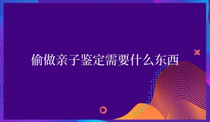 偷做亲子鉴定需要什么东西